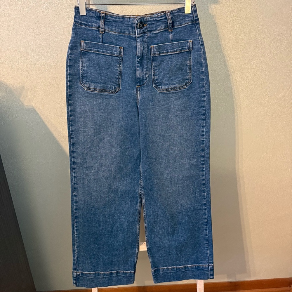 Bagatelle Women Wide Leg Jeans Size 28 Stretch High Waist